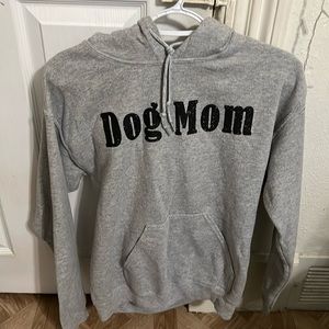 Grey dog mom small sweatshirt